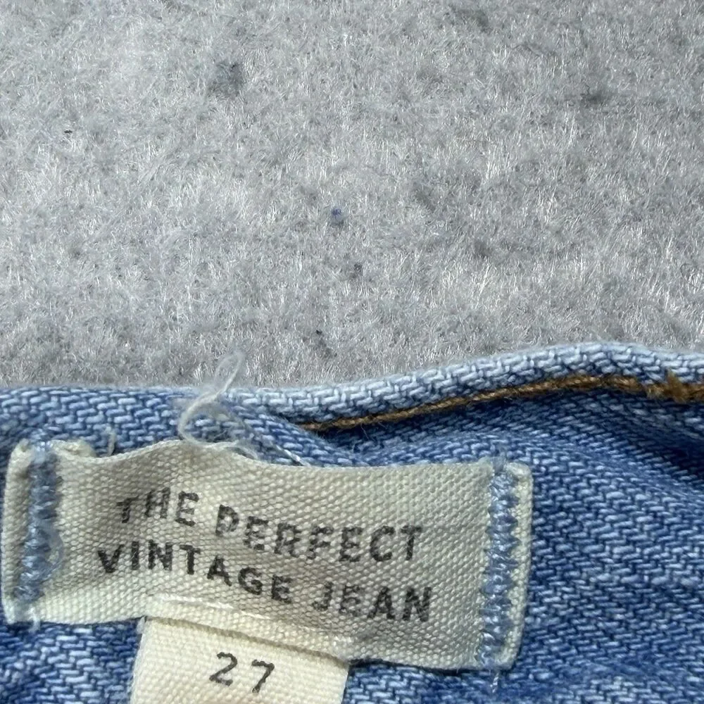 Madewell Perfect Vintage Straight Jeans Women’s 27 Stretch Medium Wash Pockets
